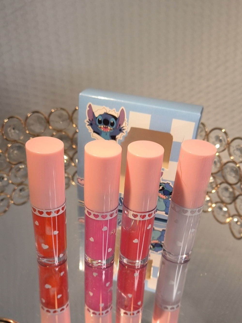 Disney Stitch 4 Piece Lip Gloss Set